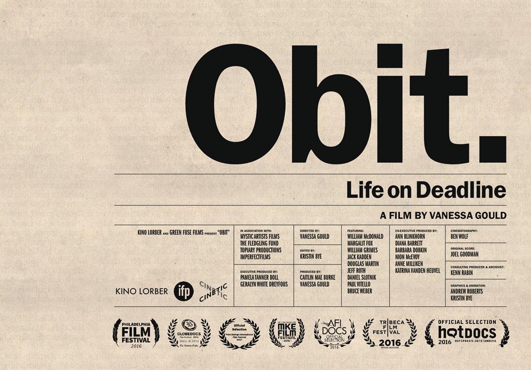 Obit. Documentary by Vanessa Gould